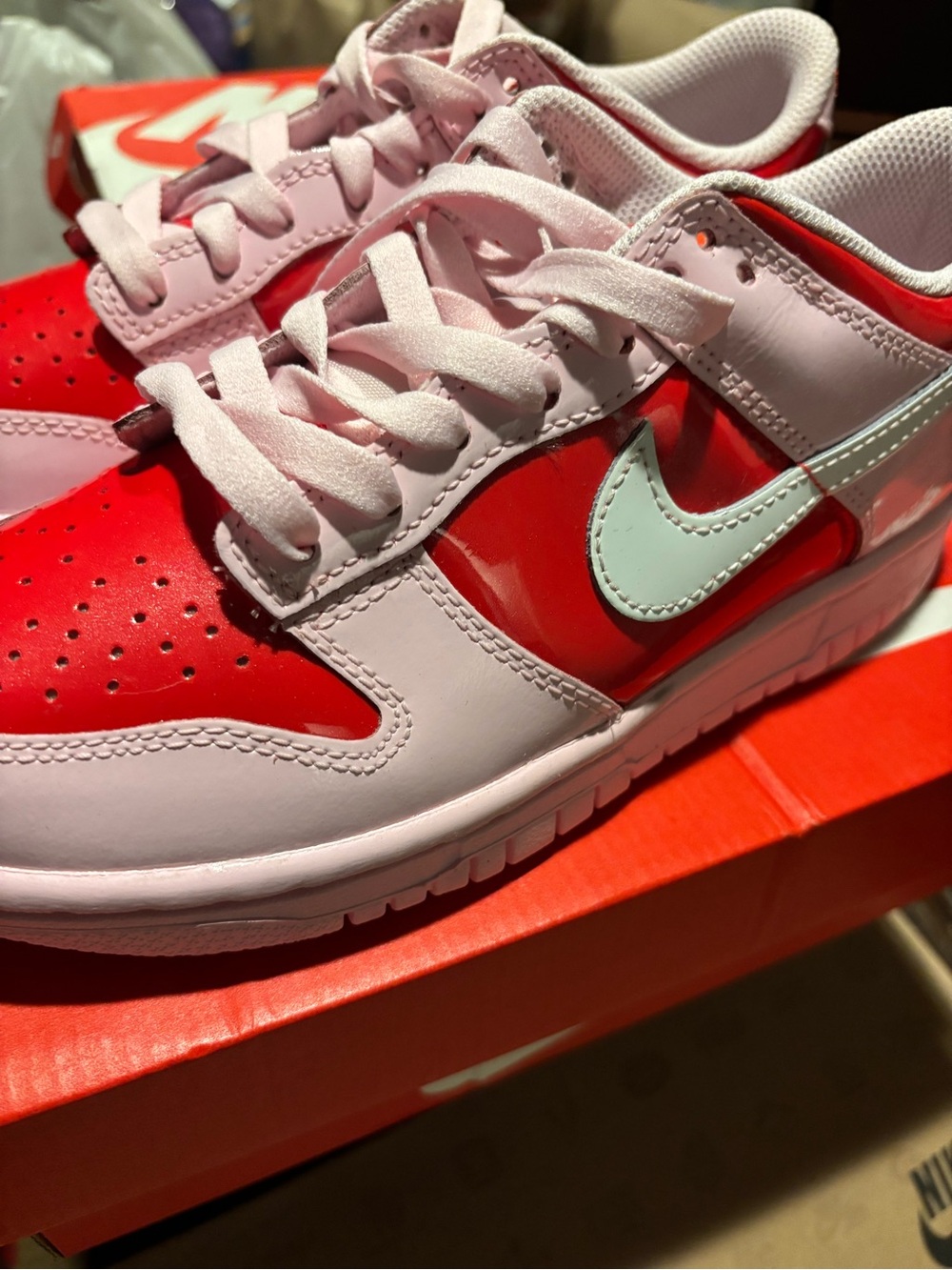 Nike Kids Pink, Red & Mint Low-Top Sneakers